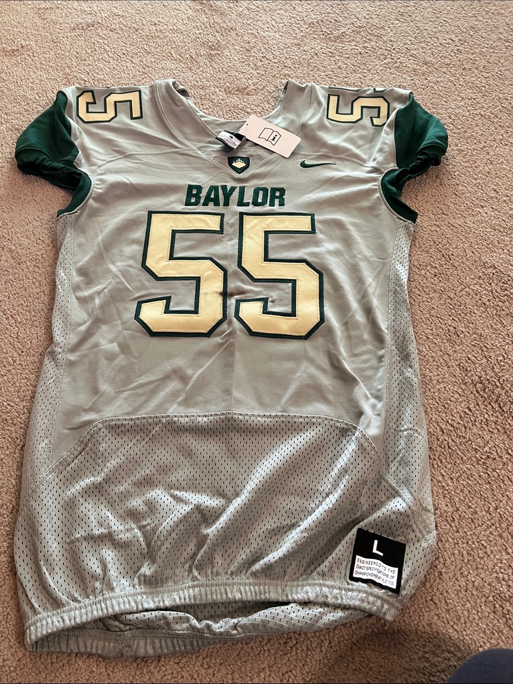 Baylor Football Team issued men’s jersey size large team worn